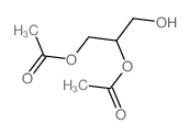 (1-乙酰氧基-3-羟基丙-2-基)乙酸酯结构式