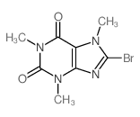 1H-Purine-2,6-dione,8-bromo-3,7-dihydro-1,3,7-trimethyl-结构式