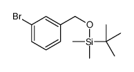 1-溴-3-(叔丁基二甲基甲硅烷基氧基甲基)苯结构式