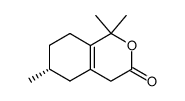 (6R)-1,4,5,6,7,8-hexahydro-1,1,6-trimethyl-3H-2-benzopyran-3-one结构式