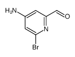 6-溴-4-氨基吡啶-2-甲醛结构式