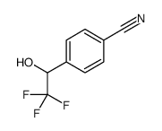 Benzonitrile, 4-(2,2,2-trifluoro-1-hydroxyethyl)- (9CI) Structure