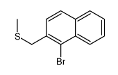 1-bromo-2-(methylsulfanylmethyl)naphthalene结构式