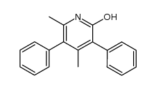 4,6-dimethyl-3,5-diphenyl-pyridin-2-ol结构式