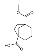bicyclo[3.2.1]octane-1,5-dicarboxylic acid Monomethyl ester Structure