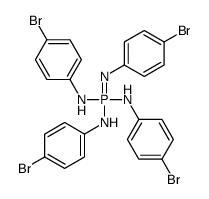 N-[bis(4-bromoanilino)-(4-bromophenyl)imino-λ5-phosphanyl]-4-bromoaniline Structure