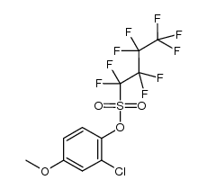 2-chloro-4-methoxyphenyl 1,1,2,2,3,3,4,4,4-nonafluorobutane-1-sulfonate结构式