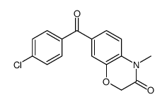 7-(4-chlorobenzoyl)-4-methyl-1,4-benzoxazin-3-one结构式