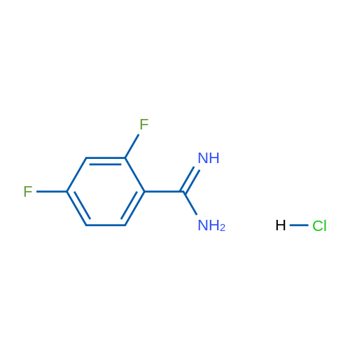 2,4-二氟苯甲脒盐酸盐结构式