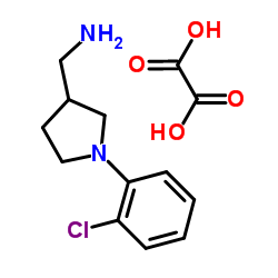 1-[1-(2-CHLOROPHENYL)PYRROLIDIN-3-YL]METHANAMINE OXALATE结构式