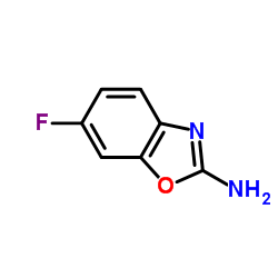 6-氟-1,3-苯并恶唑-2-胺结构式