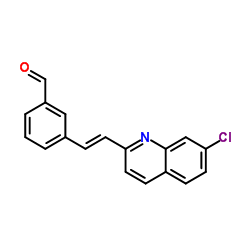 3-[(1E)-2-(7-氯-2-喹啉基)乙烯基]-苯甲醛结构式
