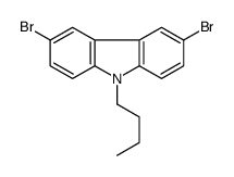 3,6-Dibromo-9-butyl-9H-carbazole结构式