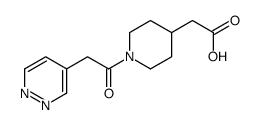 2-[1-(2-pyridazin-4-ylacetyl)piperidin-4-yl]acetic acid Structure