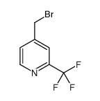 4-溴甲基-2-三氟甲基吡啶结构式