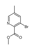 3-溴-5-甲基吡啶-2-甲酸甲酯结构式
