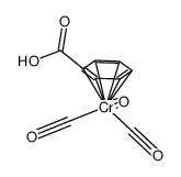 (η6-benzoic acid)chromium tricarbonyl Structure