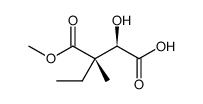 (2R,3S)-2-hydroxy-3-(methoxycarbonyl)-3-methylpentanoic acid Structure