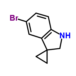 5'-溴螺[环丙烷-1,3'-吲哚啉]结构式