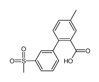 5-methyl-2-(3-methylsulfonylphenyl)benzoic acid Structure