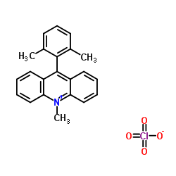 9-(2,6-Dimethylphenyl)-10-methylacridinium perchlorate structure