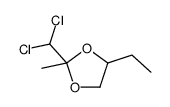 2-(dichloromethyl)-4-ethyl-2-methyl-1,3-dioxolane结构式