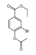 4-乙酰氧基-3-溴苯甲酸乙酯结构式