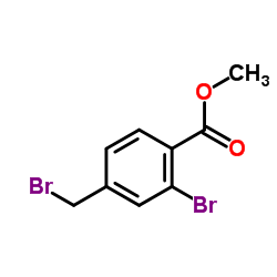 2-溴-4-溴甲基苯甲酸甲酯结构式