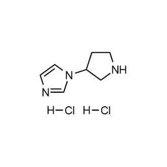 1-(吡咯烷-3-基)-1H-咪唑盐酸盐结构式