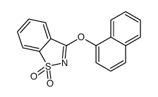 3-naphthalen-1-yloxy-1,2-benzothiazole 1,1-dioxide Structure