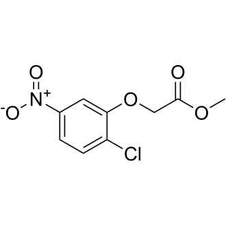 2-(2-氯-5-硝基苯氧基)乙酸甲酯结构式