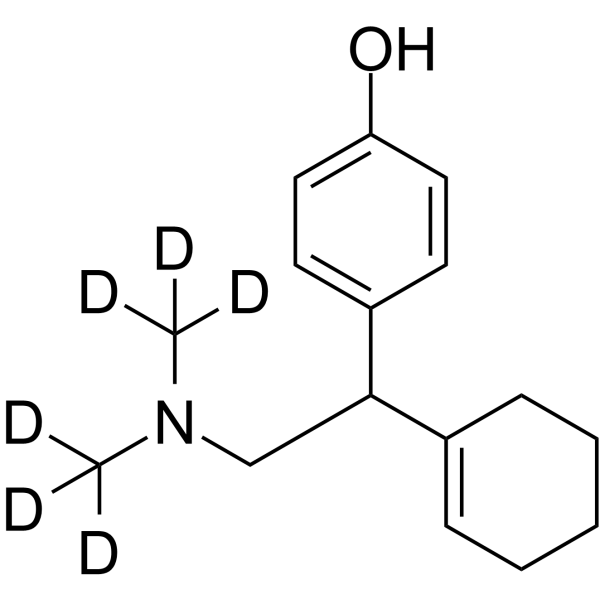 rac Dehydro-O-desMethyl Venlafaxine-d6结构式