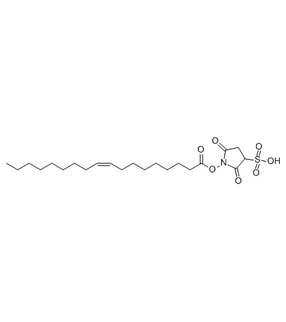 磺基-N-琥珀酰亚胺基油酸酯结构式
