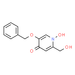 5-(benzyloxy)-1-hydroxy-2-(hydroxymethyl)pyridin-4(1H)-one结构式