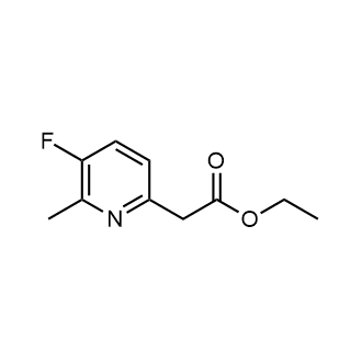 Ethyl 2-(5-fluoro-6-methylpyridin-2-yl)acetate Structure