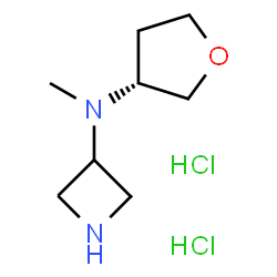 N-甲基-N-[(3R)-氧代戊-3-基]氮杂环丁烷-3-胺二盐酸盐结构式