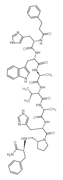 (Deamino-Phe19,D-Ala24,D-Pro26-psi(CH2NH)Phe27)-GRP (19-27) (human, porcine, canine) trifluoroacetate salt Structure
