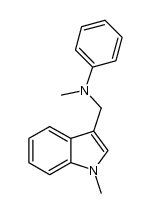 N-methyl-N-((1-methyl-1H-indol-3-yl)methyl)aniline结构式