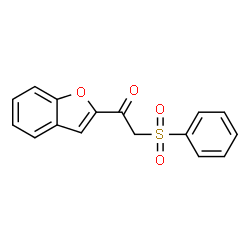 1-(1-Benzofuran-2-yl)-2-(phenylsulfonyl)ethanone结构式