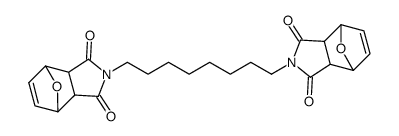 2,2'-(octane-1,8-diyl)bis(3a,4,7,7a-tetrahydro-1H-4,7-epoxyisoindole-1,3(2H)-dione)结构式