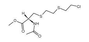 1-[S-(N-acetylcysteinyl)]-2-(2-chloroethylsulphonyl)ethane methyl ester结构式
