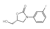 (R)-3-(3-氟苯基)-5-羟甲基恶唑烷-2-酮结构式