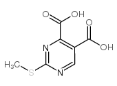 2-(Methylthio)-4,5-pyrimidinedicarboxylic Acid Structure