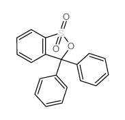 3H-2,1-Benzoxathiole,3,3-diphenyl-, 1,1-dioxide结构式