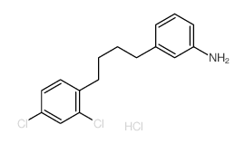 Benzenamine,3-[4-(2,4-dichlorophenyl)butyl]-, hydrochloride (1:1) Structure