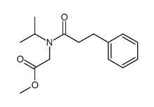 N-2-propyl-N-[(3-phenyl)propionyl]glycine methyl ester Structure