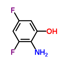 2-氨基-3,5-二氟苯酚结构式