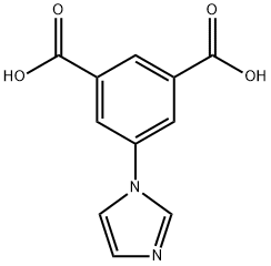 5-(1H-imidazol-1-yl)-1,3-Benzenedicarboxylic acid Structure