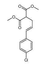 dimethyl 2-[3-(4-chlorophenyl)prop-2-enyl]propanedioate Structure