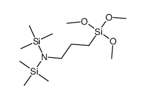 双(三甲基硅基)-3-胺丙基三甲氧基硅烷结构式